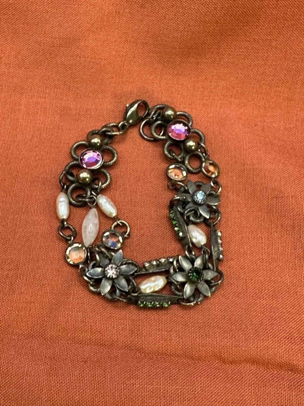 VTG Sorrelli Victorian Revival Swarovski Crystal Bracelet